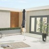 Nova Garden Furniture Apollo 3m Round Grey Cantilever Parasol