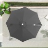 Nova Garden Furniture Apollo 3m Round Grey Cantilever Parasol