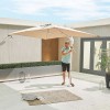 Nova Garden Furniture Apollo 3m x 2m Rectangular Beige Cantilever Parasol