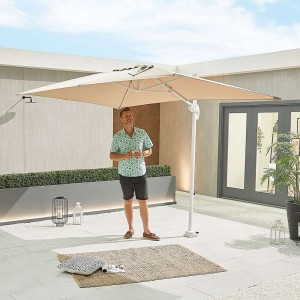 Nova Garden Furniture Apollo 3m x 2m Rectangular Beige Cantilever Parasol Nova Garden Furniture Apollo 3m x 2m Rectangular Beige Cantilever Parasol