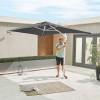 Nova Garden Furniture Apollo 3m x 2m Rectangular Grey Cantilever Parasol