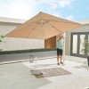 Nova Garden Furniture Genesis Beige 3m Square Cantilever Parasol