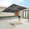 Nova Garden Furniture Genesis Grey 3m Square Cantilever Parasol