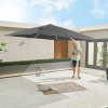 Nova Garden Furniture Genesis Grey 3m Square Cantilever Parasol