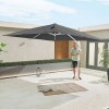 Nova Garden Furniture Genesis Grey 3m Square Cantilever Parasol