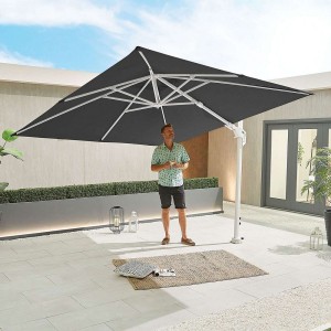Nova Garden Furniture Genesis Grey 3m Square Cantilever Parasol Nova Garden Furniture Genesis Grey 3m Square Cantilever Parasol