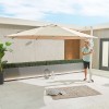 Nova Garden Furniture Genesis Beige 3.5m Round Cantilever Parasol