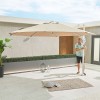 Nova Garden Furniture Genesis Beige 3.5m Round Cantilever Parasol