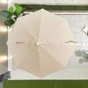 Nova Garden Furniture Genesis Beige 3.5m Round Cantilever Parasol