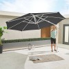 Nova Garden Furniture Genesis Grey 3.5m Round Cantilever Parasol