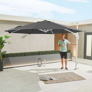 Nova Garden Furniture Genesis Grey 3.5m Round Cantilever Parasol Nova Garden Furniture Genesis Grey 3.5m Round Cantilever Parasol