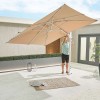 Nova Garden Furniture Genesis Beige 3m x 2.5m Rectangular Cantilever Parasol