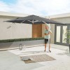 Nova Garden Furniture Genesis Grey 3m x 2.5m Rectangular Cantilever Parasol