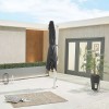 Nova Garden Furniture Genesis Grey 3m x 2.5m Rectangular Cantilever Parasol