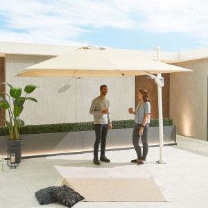 Nova Garden Furniture Frame Galaxy Beige 3m Square Led Cantilever Parasol Nova Garden Furniture Frame Galaxy Beige 3m Square Led Cantilever Parasol