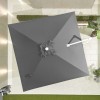 Nova Garden Furniture Frame Galaxy Grey 3m Square Led Cantilever Parasol