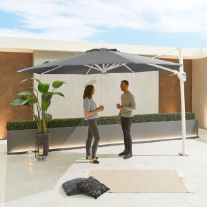 Nova Garden Furniture Frame Galaxy Grey 3.5m Round Led Cantilever Parasol Nova Garden Furniture Frame Galaxy Grey 3.5m Round Led Cantilever Parasol