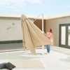 Nova Garden Furniture Frame Galaxy Beige 4m x 3m Rectangular Led Cantilever