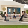Nova Garden Furniture San Marino White 3 Seat Sofa Set