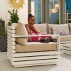 Nova Garden Furniture San Marino White 3 Seat Sofa Set