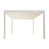 Nova Garden Furniture Titan White 3.6m x 3.6m Square Aluminium Pergola