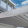 Nova Garden Furniture Titan White 3m x 3m Square Aluminium Wall Mounted Pergola