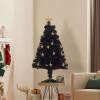 4ft Midnight Star Fibre Optic Artificial Christmas Tree