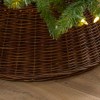 60cm Brown Willow Round Christmas Tree Ring