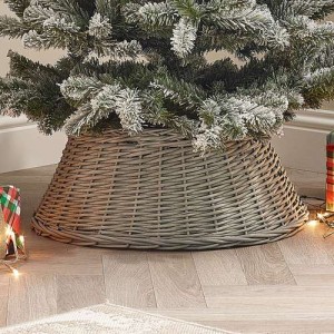 60cm Grey Willow Round Christmas Tree Ring