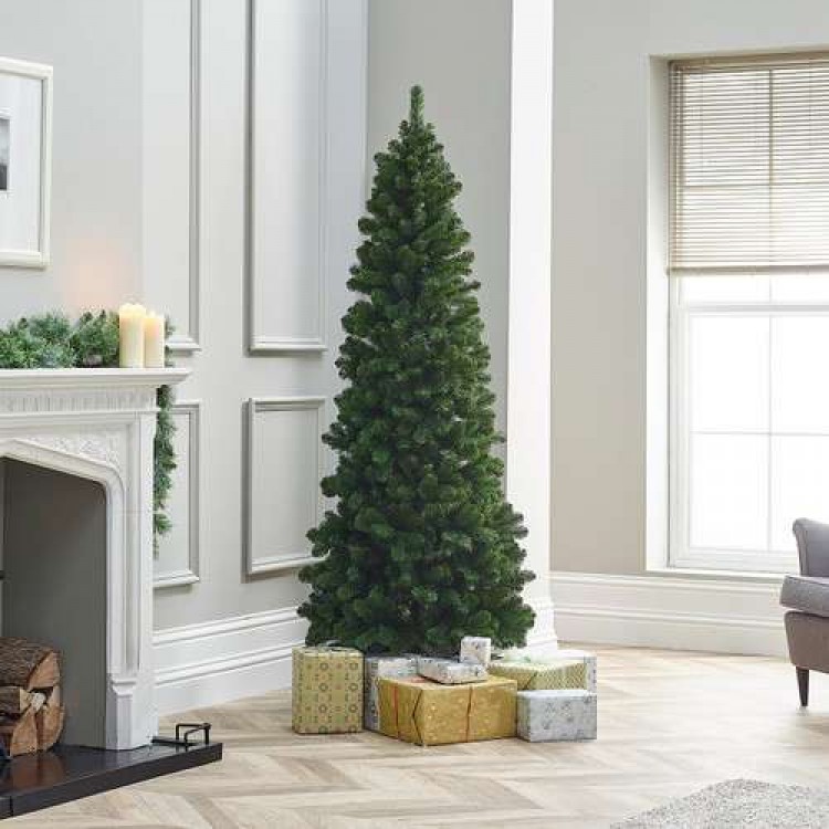 6ft Natural Green Slim Balsam Fir Artificial Christmas Tree