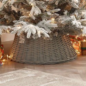 70cm Grey Willow Round Christmas Tree Ring 70cm Grey Willow Round Christmas Tree Ring