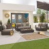 Nova Garden Furniture San Marino Grey 2 Seat Sofa Set