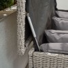 Nova Garden Furniture Small White Wash Rattan Storage Box