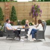 Nova Garden Furniture Ruxley Grey 2 Seat Bistro Set