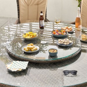 Nova Garden Furniture Brown 60cm Rattan Lazy Susan Nova Garden Furniture Brown 60cm Rattan Lazy Susan