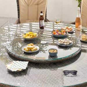 Nova Garden Furniture Brown 90cm Rattan Lazy Susan Nova Garden Furniture Brown 90cm Rattan Lazy Susan