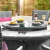 Nova Garden Furniture Grey 60cm Rattan Lazy Susan