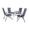 Royalcraft Rio 4 Seater Recliner Dining Set including parasol