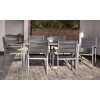 Royalcraft Sorrento Black 6 Seater Dining Set Including Parasol