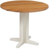 Divine Furniture Dortmund Ivory Painted Round Drop Leaf Dining Table