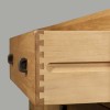 Ayr Oak Furniture Waxed Oak 2 Drawer Console Table