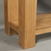 Ayr Oak Furniture Waxed Oak 2 Drawer Console Table