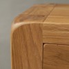 Ayr Oak Furniture Waxed Oak 2 Drawer Console Table