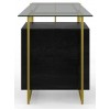 Alphason Furniture Atherton Black and Gold Desk
