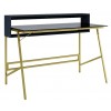 Alphason Furniture Morgan Black and Gold Riser Desk