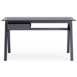 Alphason Furniture Richmond Grey Glass Top Desk Alphason Furniture Richmond Grey Glass Top Desk