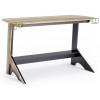 Alphason Furniture Jersey Black and Oak Finish Desk with Holders
