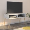 Novogratz Furniture Athena White Marble TV Stand