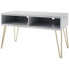 Novogratz Furniture Athena White Marble TV Stand