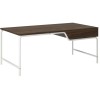 Novogratz Furniture Webster Walnut Wooden Coffee Table